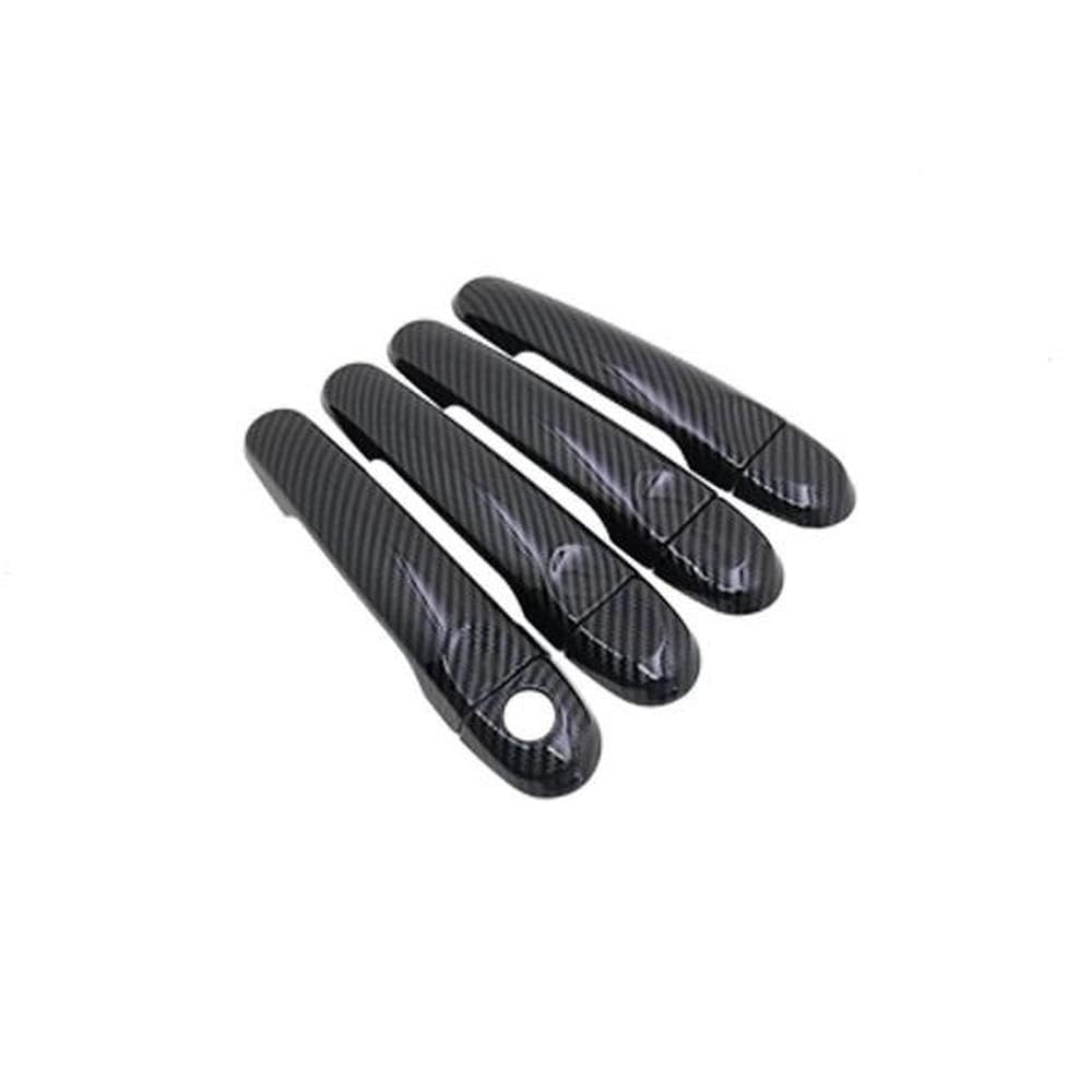 Sxqpocar 4Handle 1 Kyehole Carbon Fiber Door Handle Cover For Versa Sedan2012~2019 Car Styling Accessories Stickers Trim Replacement Parts(4Handle 1 Kyehole)