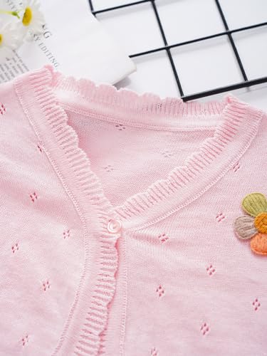 Little Girls Bolero Shrug Cardigan Spring Autumn Coat Long Sleeves Sweater Casual Tops Outerwear Uniform4