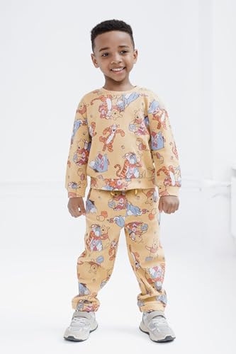 Disney Winnie the Pooh Waffle Knit T-Shirt and Pants Outfit Set Newborn to Little Kid Sizes (Newborn - 5)2