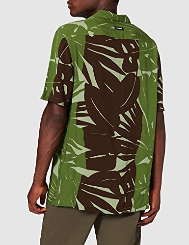 Desigual CAM_anto Camisa Abotonada, Verde, S para Hombre