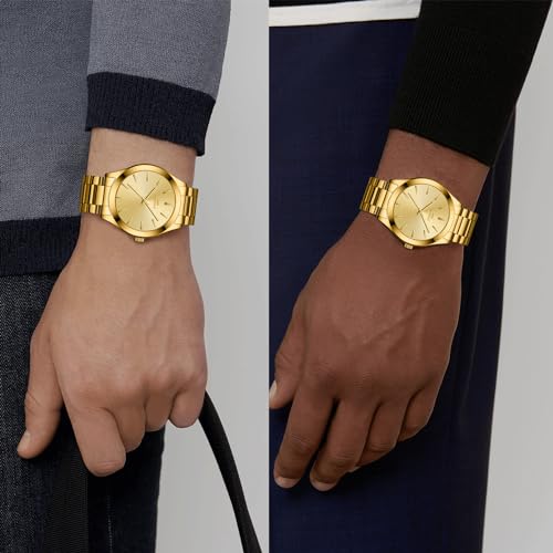 Image of LN LENQIN Mens Watches Waterproof Stainless Steel Watch for Men Analog Quartz Fashion Business Designer Wristwatch