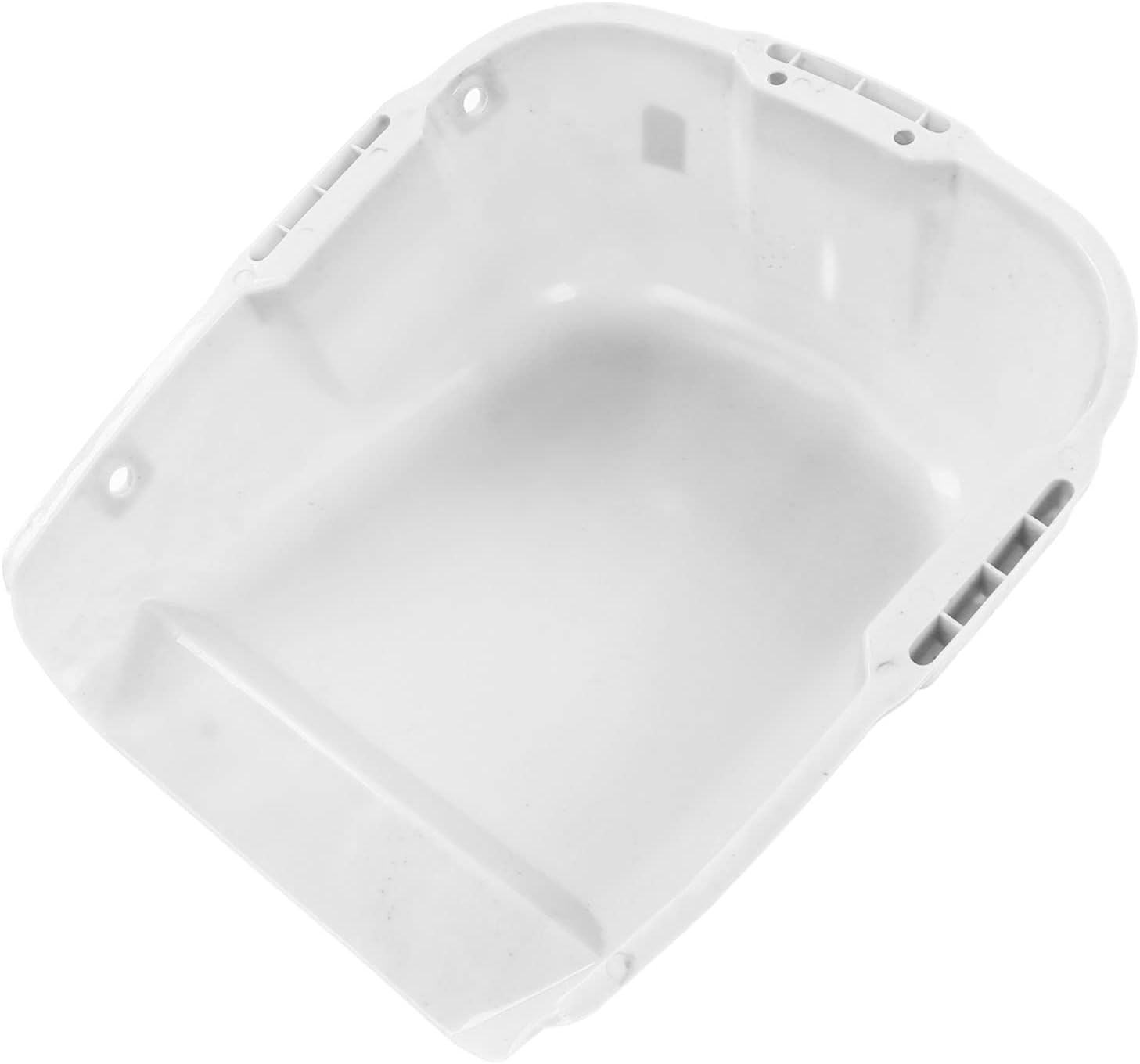 Garosa Heavy Duty Dustpan, Thick PP Plastic, Double Handle for Easy Movement, Large Capacity for Crop Harvesting and Industrial Use (White)
