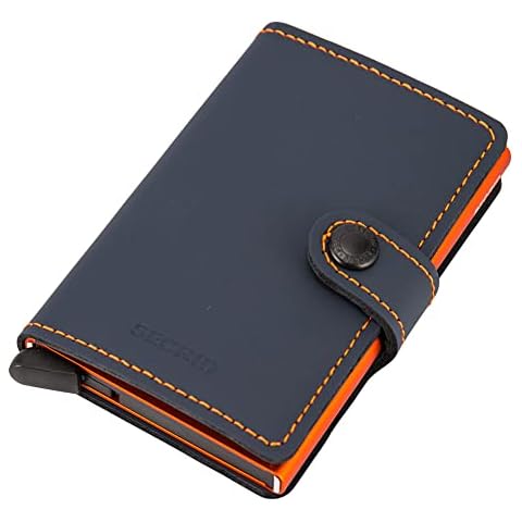 SECRID Slimwallet: Night Blue & Orange Cover