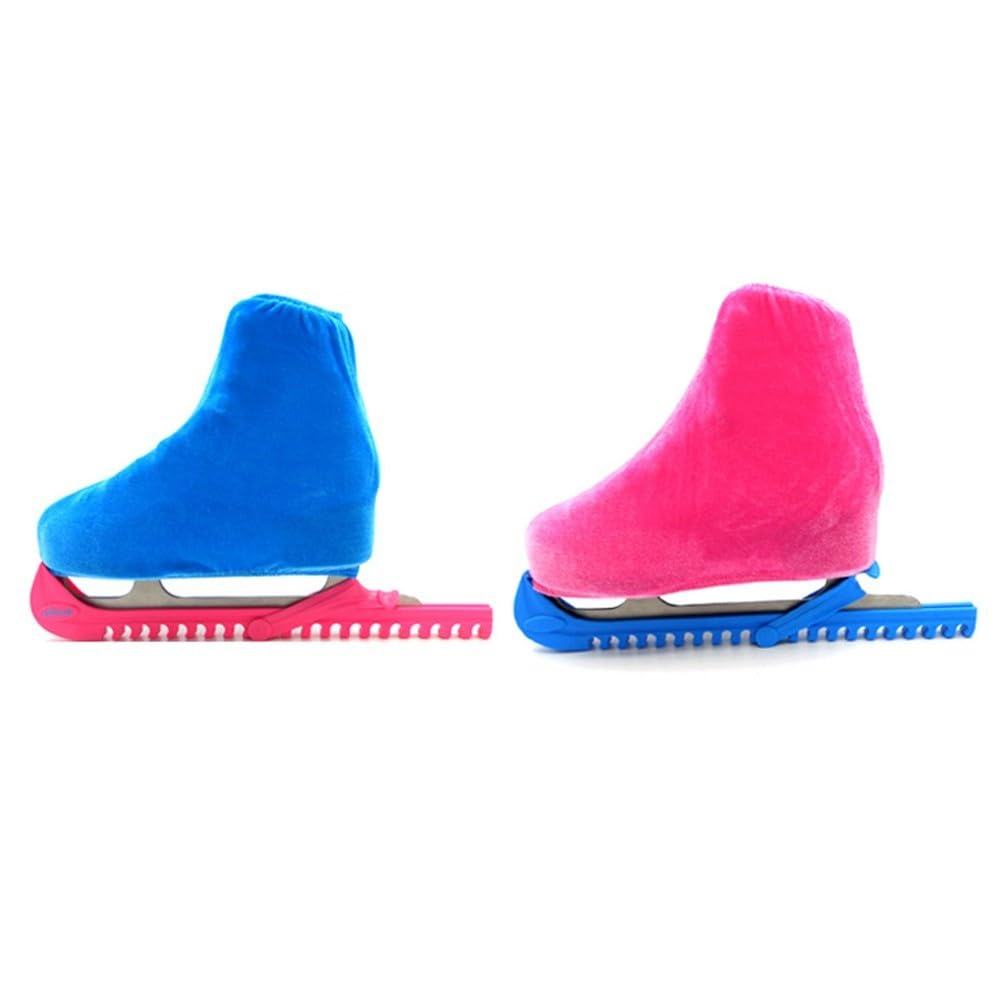 MiOYOOW Cubierta para botas de patín, cubierta de patín de hielo, cubierta de terciopelo elástico para botas de hielo y deportes de patinaje