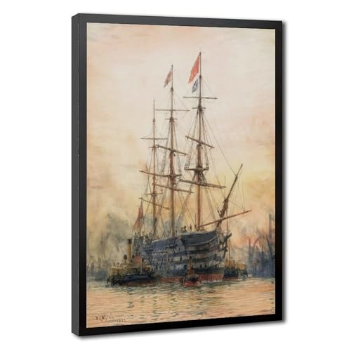 Tableau maritime The Last Journey of Victory Wyllie pour décoration murale de bureau