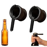 2 Stück Flaschenöffner - Bierflaschenöffner, 7x4x2,5 Cm Bottle Cap Laūncher Openeř Cap, Tragbarer Multi-Functional Bier Öffner Mit Lustiger Art Flaschen Zu Öffnen Für Barkeeper Und Zuhause