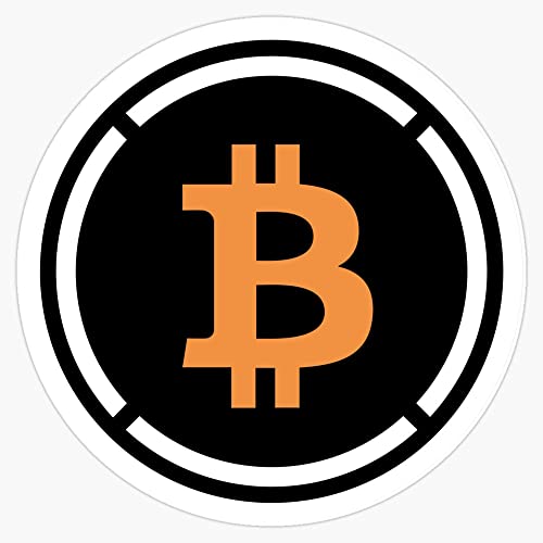 Wrapped Bitcoin WBTC Cryptocurrency Crypto Trader Gift Blockchain White Black Sticker Vinyl Bumper Sticker Decal Waterproof 5"