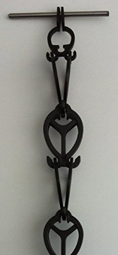 Kit Chaîne De Pluie PVC Anthracite - Alternative Déco Aux Gouttières - Adaptateurs Ø53 Et 60mm Inclus