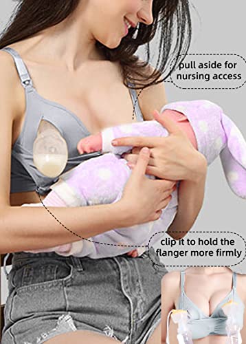 Image of iloveSIA Nursing Bras for Mom Breastfeeding, Seamless Supportive Sleep Bra for Maternity Postpartum S-2XL 3Pack