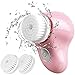 Facial Cleansing Brush Waterproof Deep Cleaning Pore Spining Exfoliating Face Brush Exfoliation Face Scrubber Electric Skin Cleansing Brush Set