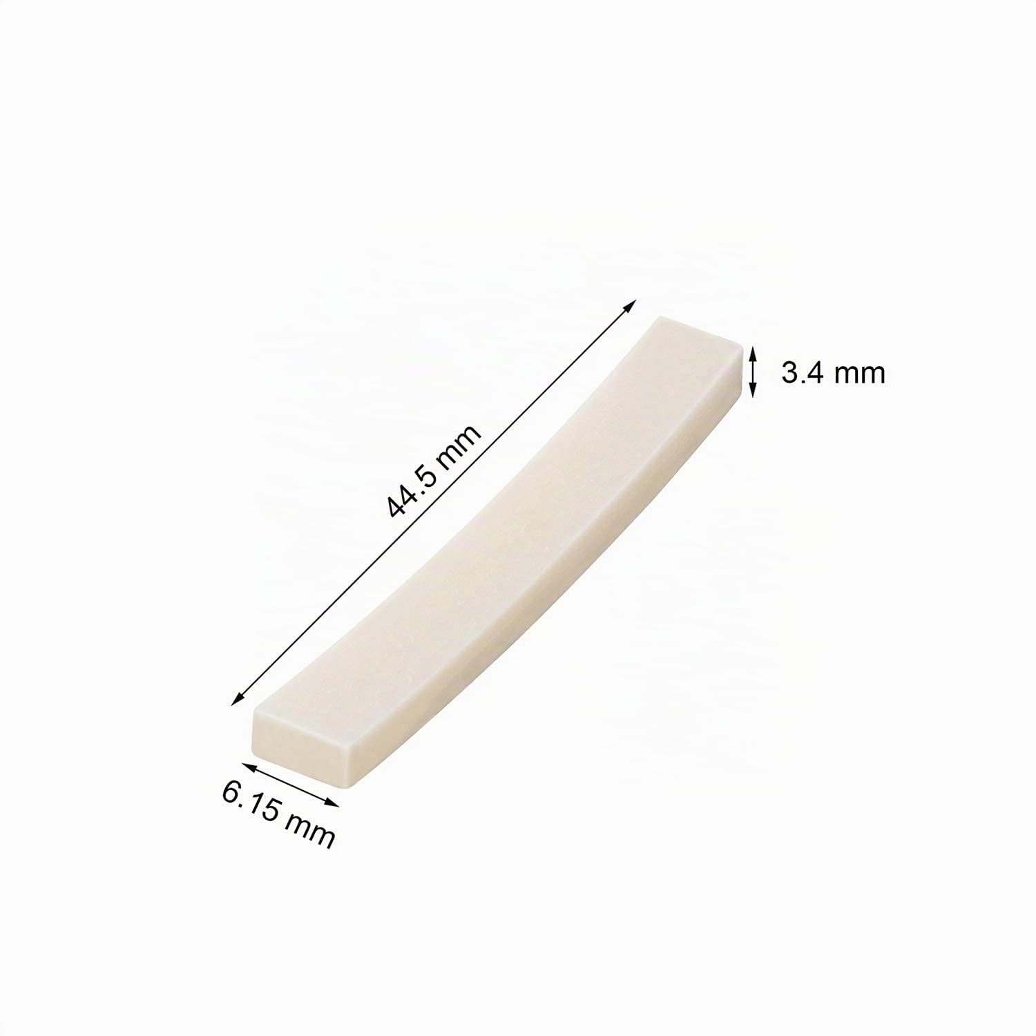 Alnicov Northwest Guitars Lot de 6 sillets en os pour guitare électrique Stratocaster Telecaster 44,5 mm