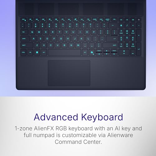Image of Dell New Alienware 16X Aurora Gaming Laptop, Intel Core Ultra 9 275HX Processor, 16GB, 1TB, RTX 5060 8GB GDDR7 Graphics, 16 inch QHD+ 2.5K, Display, Win 11+Office H&S 2024, Interstellar Indigo, 2.66kg