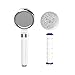 JOYROBIN High Pressure Shower Head with Dual Filtration System,Built-in Natural Mineral Filter Beads,Detachable Stainless Steel Panel,Hard Water Filtered,Anti Clog Nozzles,Tool-free Installation