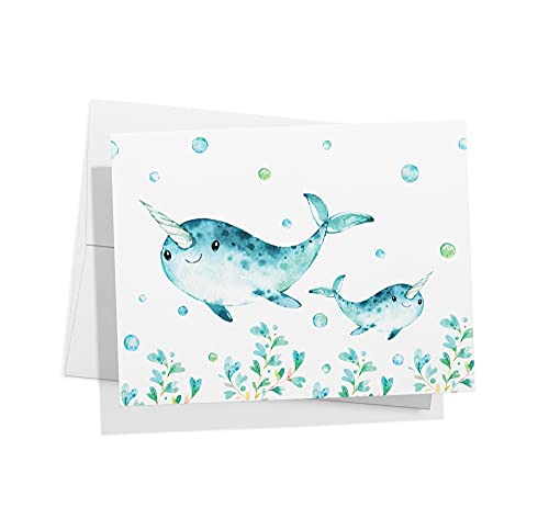 Image of Twigs Paper Sea Life Wonders Thank You Cards, 12 Ocean Note Cards