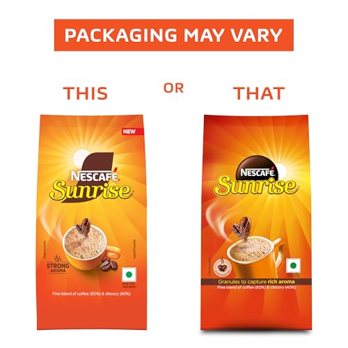 Image of Nescafe Sunrise Instant Coffee Powder, Strong Taste, Coffee-Chicory Mix, 200g Stabilo | New Nescafe Sunrise with Strong Aroma!