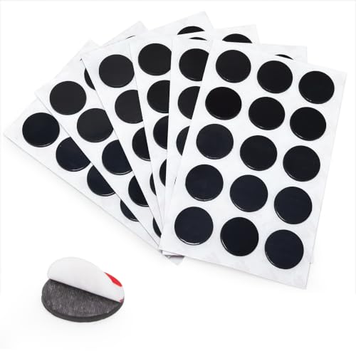 Image of 90 Magnets with Adhesive Backing, Sticky Magnetic Dots for DIYers, Teachers | Cuttable Round Magnets for Classroom & Office 0.8 inch x 0.08 inch, Peel & Stick Magnets Hang Word Cards and Reminders on Whiteboard