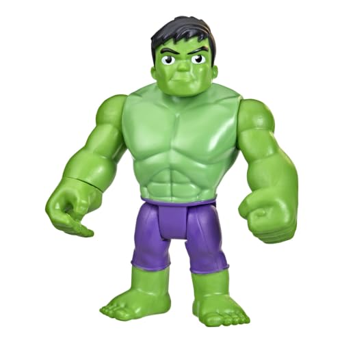 Spidey and his Amazing Friends Marvel Hulk Figur, 10 cm groĂźe Action-Figur fĂĽr Kinder ab 3 Jahren