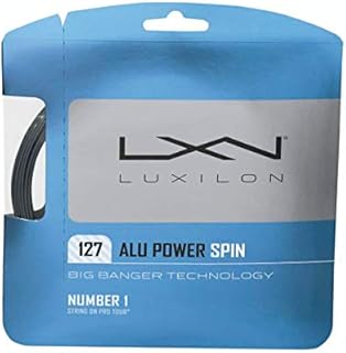 Luxilon Big Banger ALU Power Spin 16 Gauge - 127 Polyester (Poly) Tennis Racquet String 2-Pack (2 Sets Per Order)
