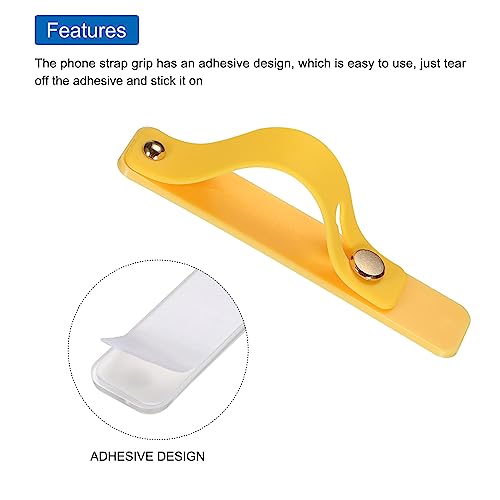 Support de téléphone universel MECCANIXITY lot de 2 silicone jaune - 3