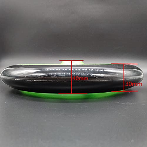 Lot de 2 roues de scooter 200 mm en polyuréthane - Épaisseur des roues : 30 mm - Roulement ABEC-7 - Rouge