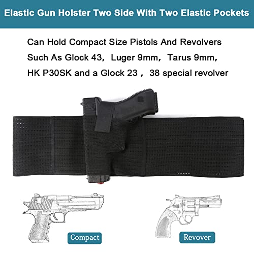 Accmor AC4143-95CM Belly Band Holster For Concealed Carry, Elastic Breathable Waistband Gun Holster thumb #3
