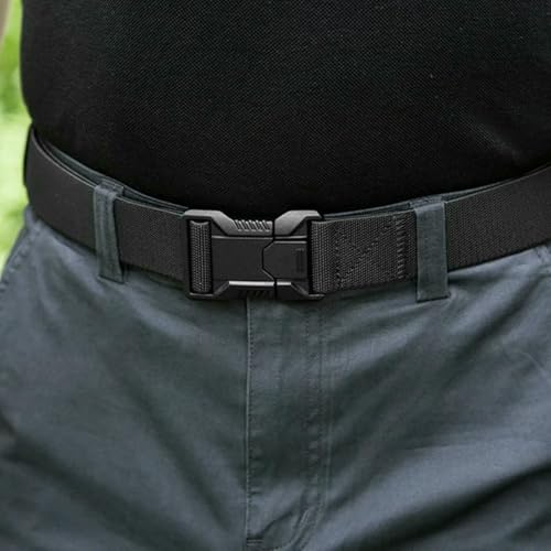 Men'S Canvas Belts Sport Style, Quick Release Plastic Buckle, Casual Training And Jeans Belts3