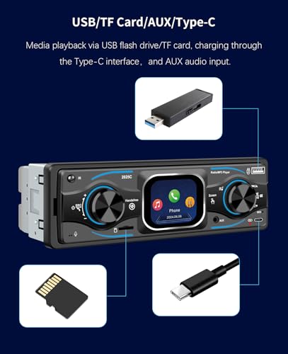 Radio para auto Bluetooth 2.2" pantalla táctil FYPLAY miniatura 5