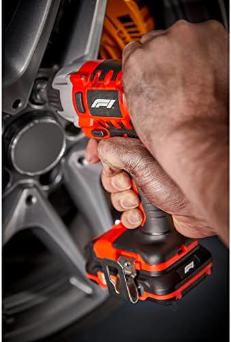 Formula 1 Akumulatorowa wkrętarka udarowa 20 V z momentem obrotowym 220 Nm, klucz czworokątny 12,7 mm (1/2 cala), 2600 obr./min, w walizce do przechowywania
