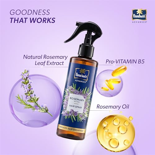 Image of Parachute Advansed Rosemary Water Hair Spray | 100ml | Reduces Hair Breakage* | Non‑Sticky Formula | Natural Shine | Scalp‑Soothing