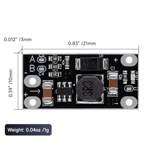 Image of Electrobot DC Boost Converter Module - Pack of 8, Multi-Function Step Up Board with 5V /8V /9V /12V Output, Ideal for DIY Projects and Electronic Applications