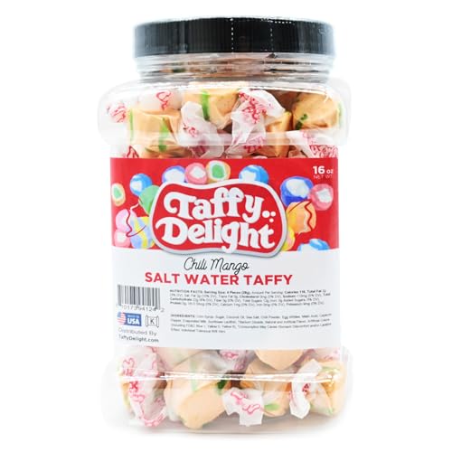 Taffy Delight Salt Water Taffy Chili Mango 16oz Jar - image 1