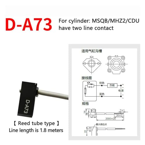 Sensor de interruptor de láminas CS1-J D-A73 magnético para automatización 2