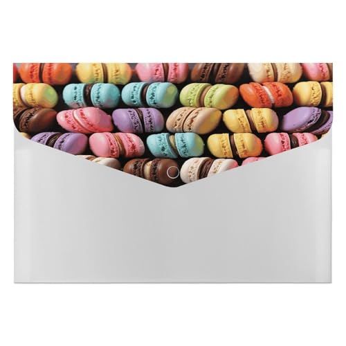 Macaron �r�X�P�b�g�����̃y�X�g���[�t�@�C���t�H���_�[ �X�i�b�v&6�|�P�b�g�t�� �ė��p�\�ȃt�@�C���I�[�K�i�C�U�[ �|�[�^�u���h�L�������g�p�� ���� ���V�[�g�I�[�K�i�C�U�[ �v���X�`�b�N���� �I�t�B�X �J���b�W ���^�[�T�C�Y