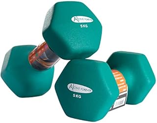 ACTIVE FOREVER Dumbbells Set of 2, Hex Dumbbells Pair, Neoprene Waterproof Non-slip Dumbells Set