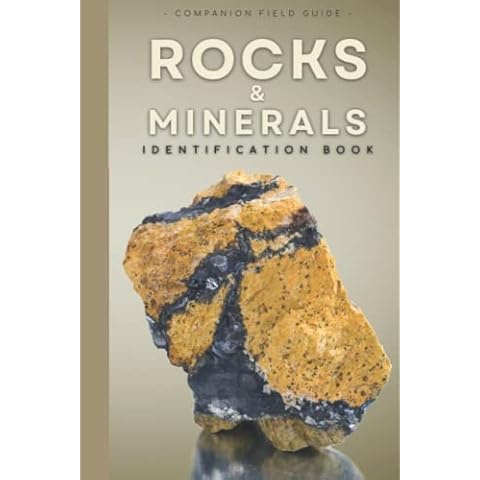 Rocks & Minerals Identification Book: Tracking, Identifying and Recording Companion Field Guide (Great for Rockhounding, Geology) Cover
