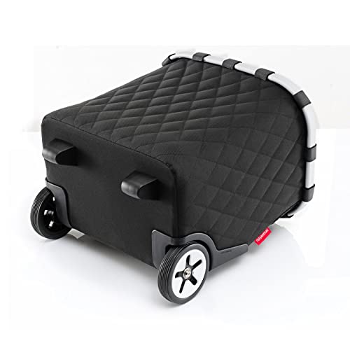 reisenthel carrycruiser Rhombus Black – Tragbarer Einkaufstrolley mit stabilem Aluminiumrahmen,...