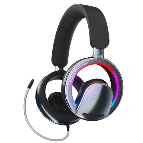 Open Ear Open-Back Headphones Wireless Bluetooth Gaming...