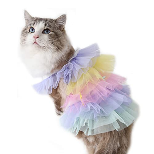 Haustierkleidung, Hunde-Prinzessinnenkleid, Sommer-Hunde-Tutu-Rock, Katzenbekleidung, Partykleider für Welpen, kleine mittelgroße Hunde (Größe S, Violett) Cover