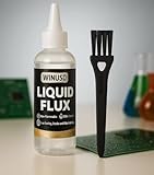 4oz Liquid Solder Flux, Water-Based No-Clean Flux for Electronics Soldering, Lead-Free Liquid Flux Soldering Tools for SMD/BGA/IC/PCB Repairing, Stained Glass Repair Solder Work