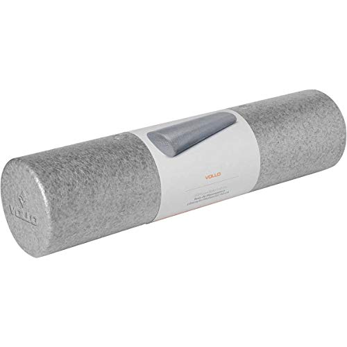 Rolo de Massagem e Liberação Miofascial, Vollo Sports, Cinza, 60x15