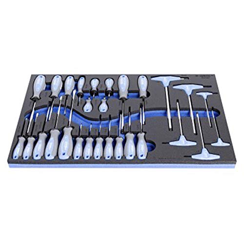 Tournevis en SOS plateau Unior U621396 de 28 pièces pour servante