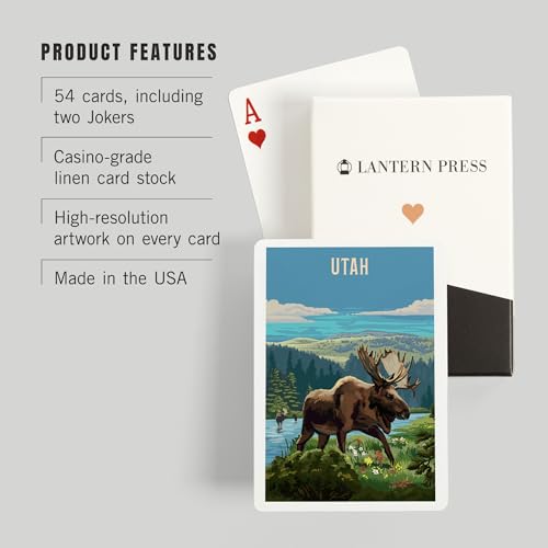 Lantern Press Utah, naipes poker 52 cartas miniatura 3