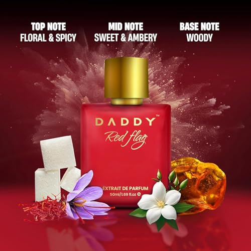 Image of DADDY Red Flag Long Lasting Perfume for Men Extrait De Parfum (50 ml)