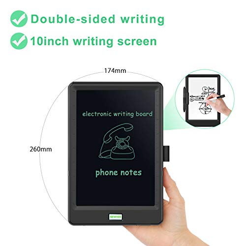 10 Inch LCD Writing Tablet, WOBEECO Electronic Drawing Tablet Kids Tablets Doodle Board Writing Pad for Kids and Adults at Home, School and Office with Lock Erase Button(Black) - Thumbnail 3