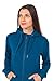 Ably Apparel Hannah Zip-up Cotton Hoodie | Repels Liquids, Stains, and Odors Moroccan Blue