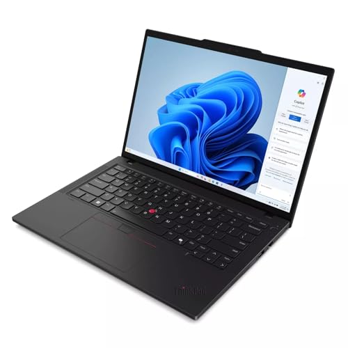 Image of Lenovo ThinkPad T14 Gen 5 Business Laptop (Intel AI Ultra 7 155U 12-Core, 32GB DDR5 RAM, 1TB PCIe SSD, Intel Graphics, 14 inch WUXGA (1920 x 1200), IPS, Anti-Glare, Touch, Fingerprint, WiFi, Win 11 Pro)