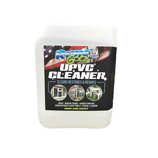 Rhino Goo! 5L UPVC Cleaner - Producto Concentrado para el Invernadero, Marcos de Ventanas, Puertas y Muebles de jardín