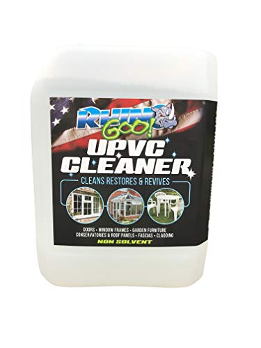 Rhino Goo! 5L UPVC Cleaner - Produit concentré pour Le Jardin d'hiver, Les Cadres de fenêtre, Les Portes et Les Meubles de Jardin