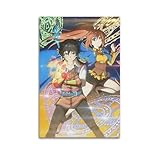 RTWEGRYRHKK Isekai - Lienzo decorativo con diseño de mago de trucos, arte estético para pared, póster decorativo para sala de estar, dormitorio, 30 x 45 cm, estilo sin marco