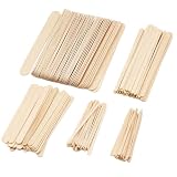 ZYNERY 250 Pièces Spatule à Épilation à la Cire en Bois, Bâton de Cire en Bois, Spatule Cire Epilation Jetable, Spatule Cire Epilation pour le Visage, le Corps, les Lèvres, 5 Tailles